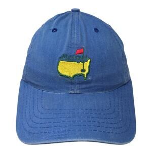 Masters by American Needle Slideback Hat Blue One Size Solid Embroidered